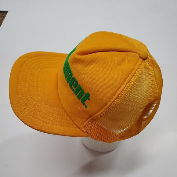 NWOT Nutrament Yellow Trucker Adjustable Snapback Hat Cap New Without Tags - Picture 8 of 10